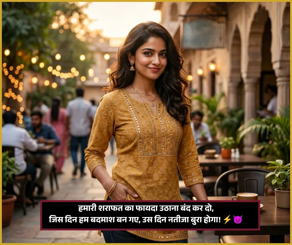 Bad Words Gali Attitude Shayari for Girls