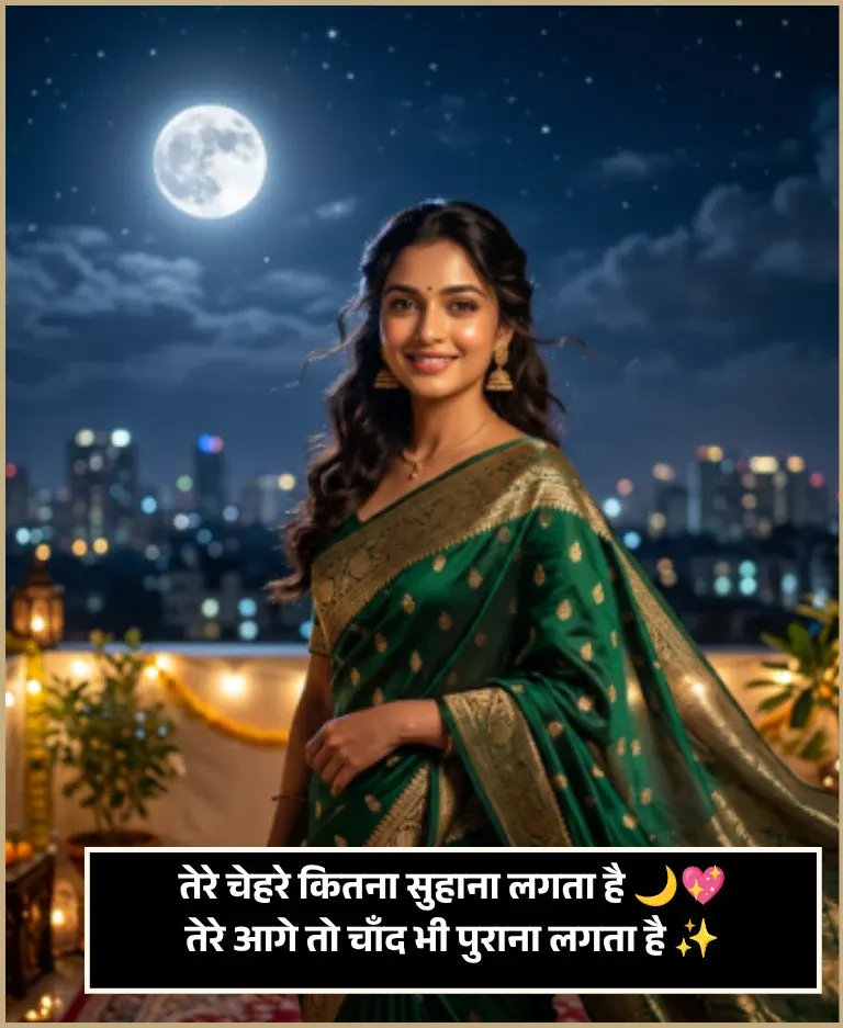 Chand Shayari Love