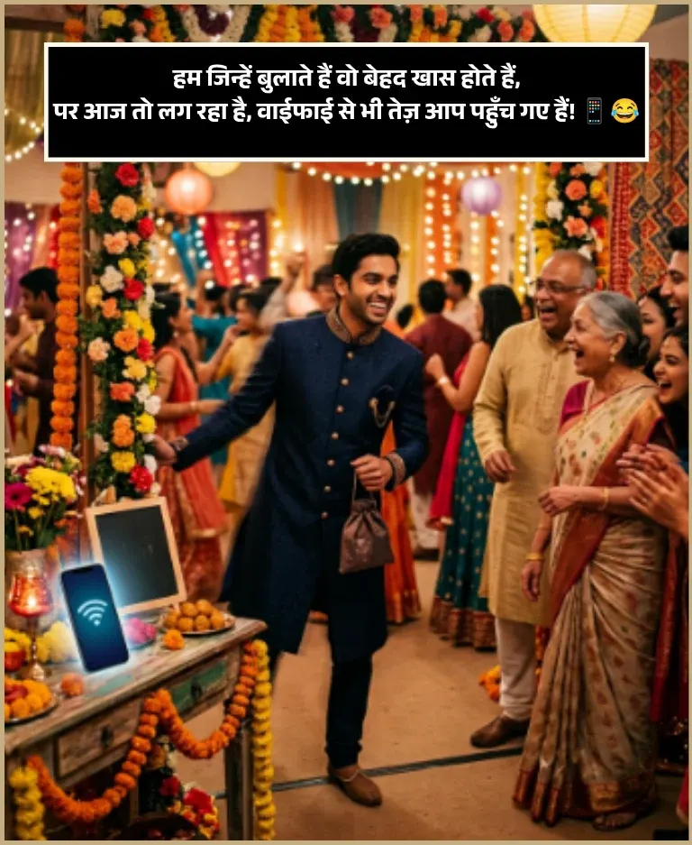 Comedy Welcome Shayari for Guest in Hindi