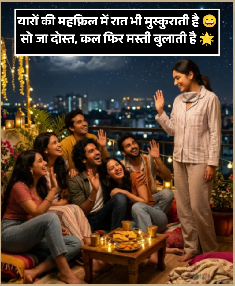 Friends Good Night Shayari Friends Good Night Shayari
