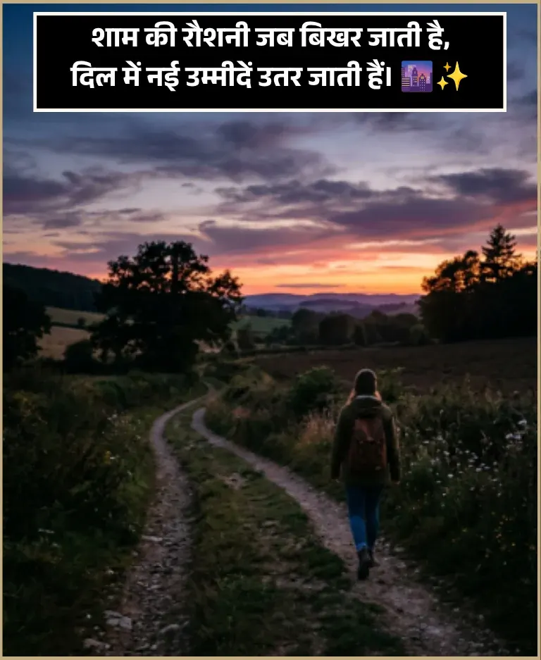 Good Evening Shayari in Hindi Good Evening Shayari in Hindi