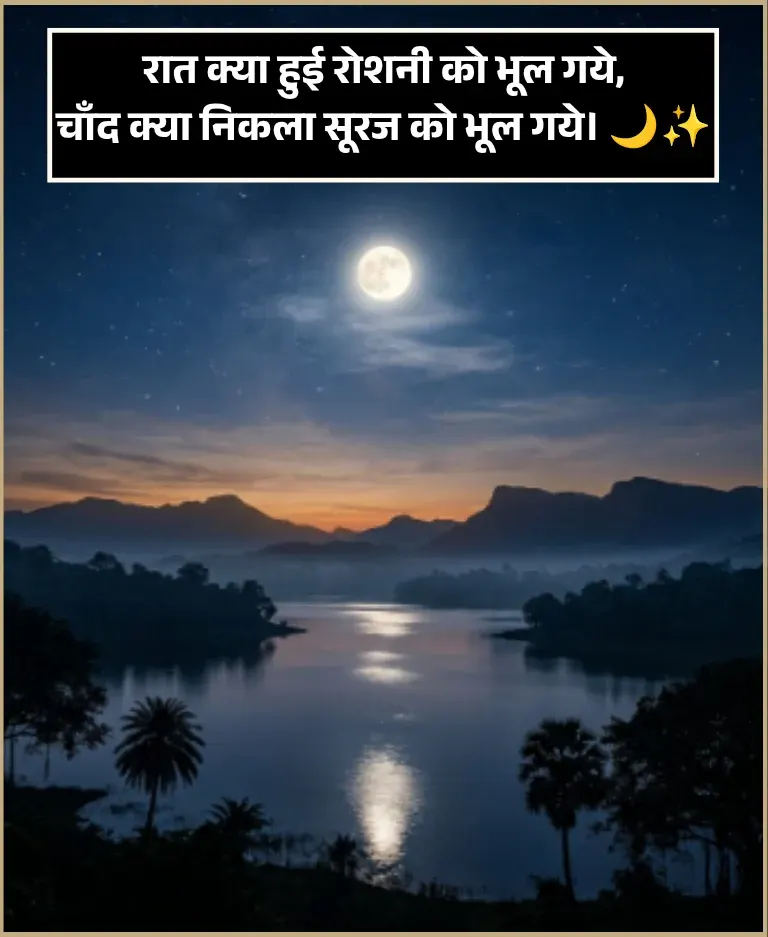 Good Night Shayari 2 Line Good Night Shayari 2 Line