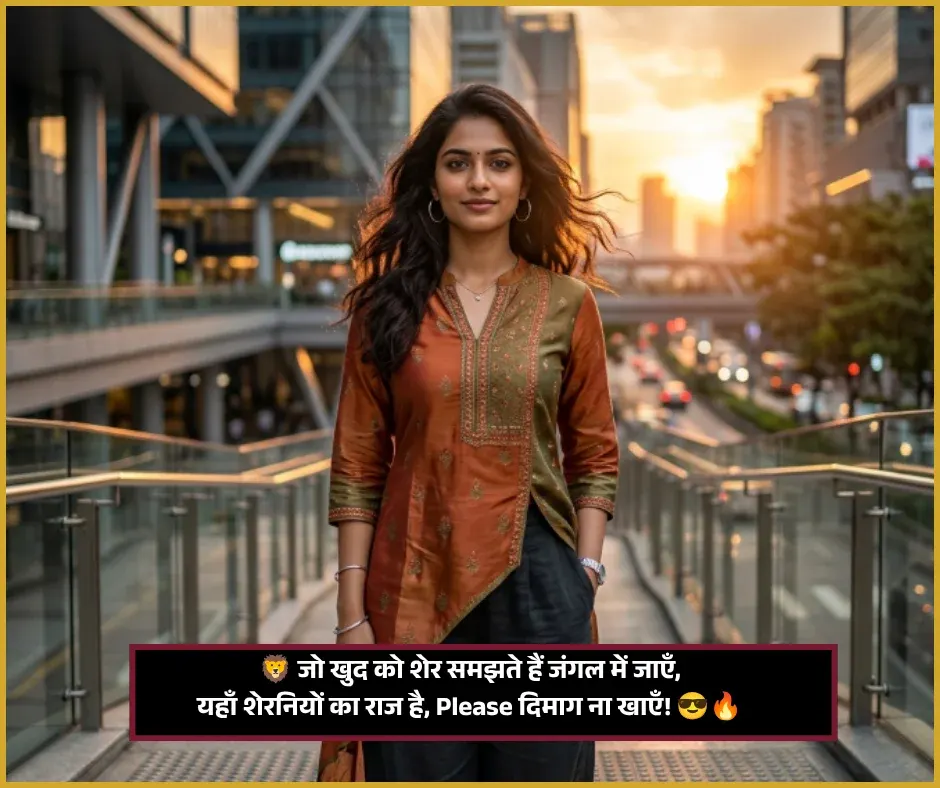 Hindi Hindi Attitude Shayari for Girls