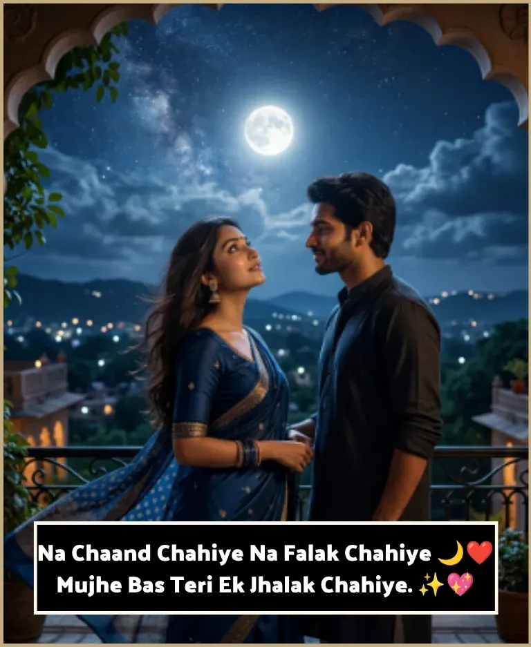 Moon Shayari in English 2 Line Love Moon Shayari in English 2 Line Love