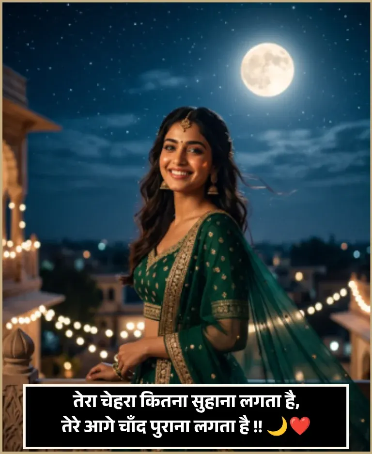 Moon Shayari in Hindi Moon Shayari in Hindi