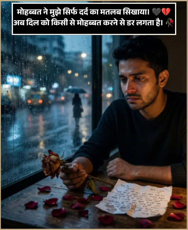 No Love Shayari 💔 in Hindi