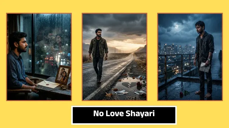 No Love Shayari